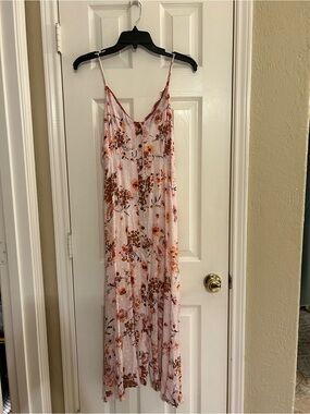 NWOT Nikki Erin Floral Bohemian Style Button Front Maxi Dress Women’s Large